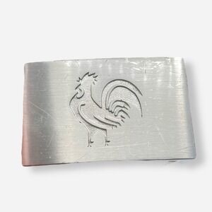 Druh Belt Buckle‎ Silver Tone Rooster Mens Golf